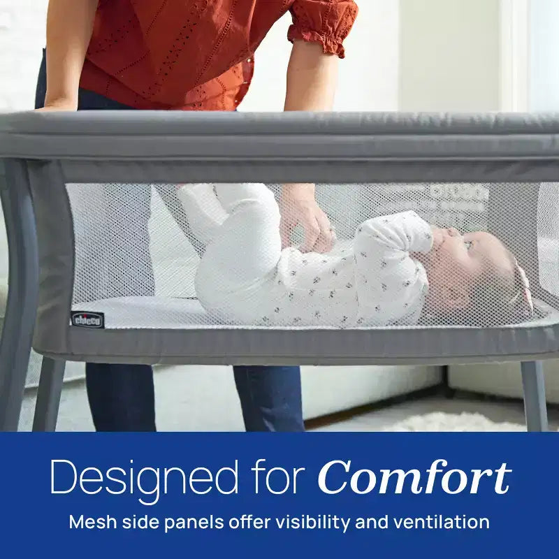 Anywhere Portable Bassinet – Lyric Pattern, Lightweight Travel Baby Bed