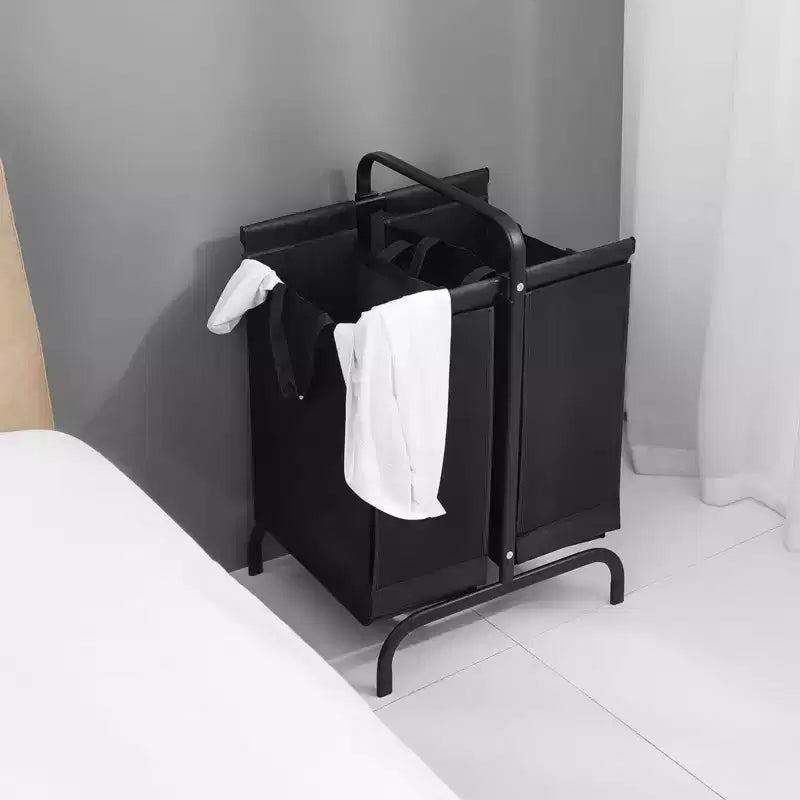 110L Large 2-Section Laundry Hamper Sorter with Sorting Cards – Oxford Fabric Clothes Basket