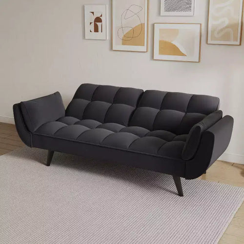 Canapé 3 places en mélange de polyester avec 3 coussins – Chambre et Salon