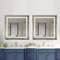 Maxax 36.02 Frameless LED Wall Mirror, with Touch Sensor and Anti-Fog, Modern Bathroom Vanity Mirror