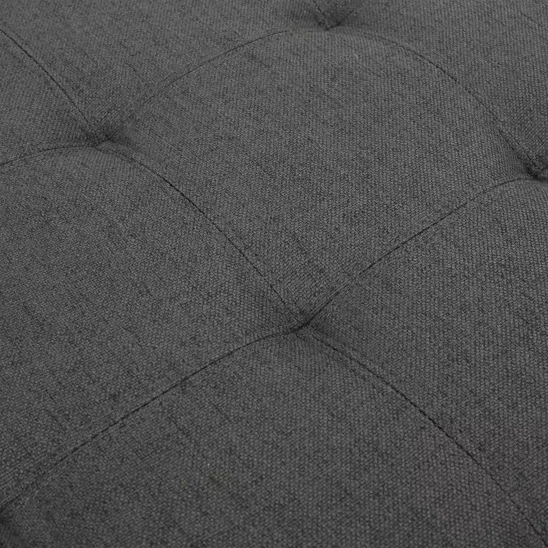 Lastoro Contemporary Fabric Tufted Upholstered Storage Ottoman – Living Room Footrest
