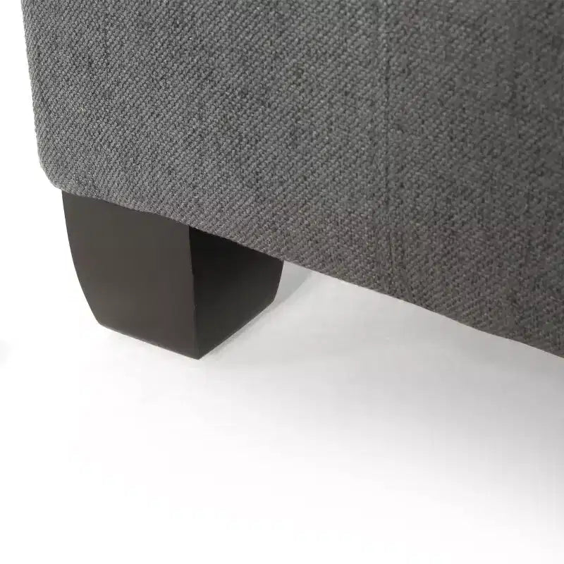 Lastoro Contemporary Fabric Tufted Upholstered Storage Ottoman – Living Room Footrest