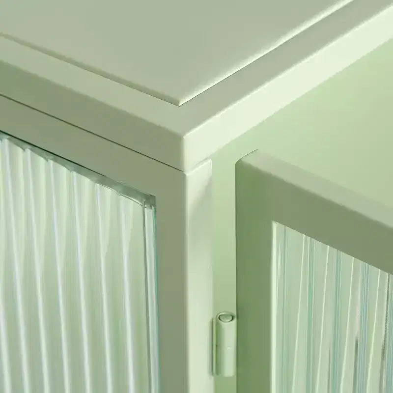 Meuble Mural Moderne avec Deux Portes Vitrées – Rangement pour Salle de Bain et Cuisine