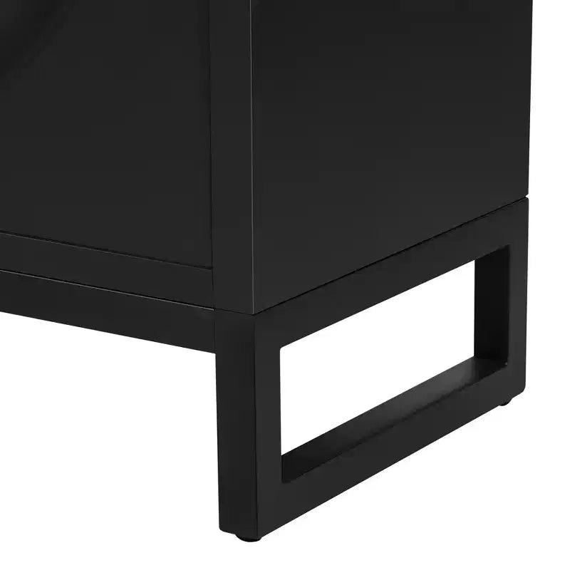 Vaisselier Buffet Luxueux avec 4 Portes à Motif Nid d'Abeille – Rangement Salle à Manger