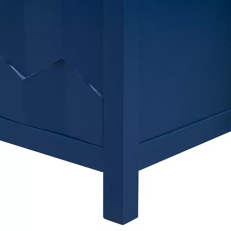 Vaisselier Buffet Luxueux avec 4 Portes à Motif Nid d'Abeille – Rangement Salle à Manger