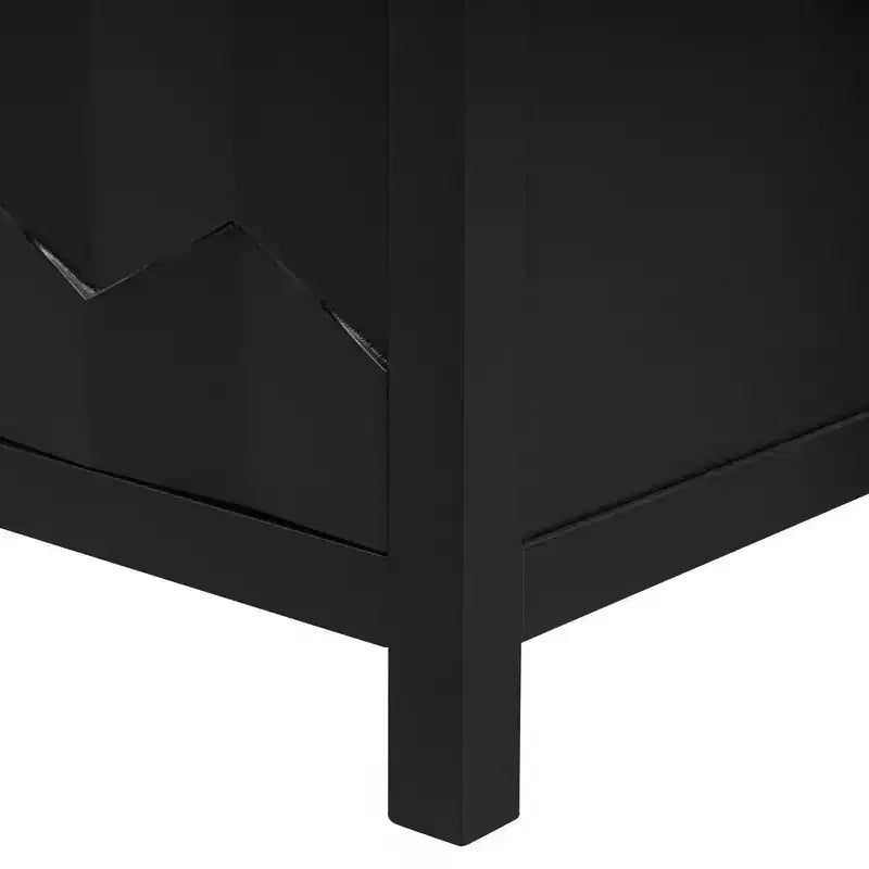 Vaisselier Buffet Luxueux avec 4 Portes à Motif Nid d'Abeille – Rangement Salle à Manger