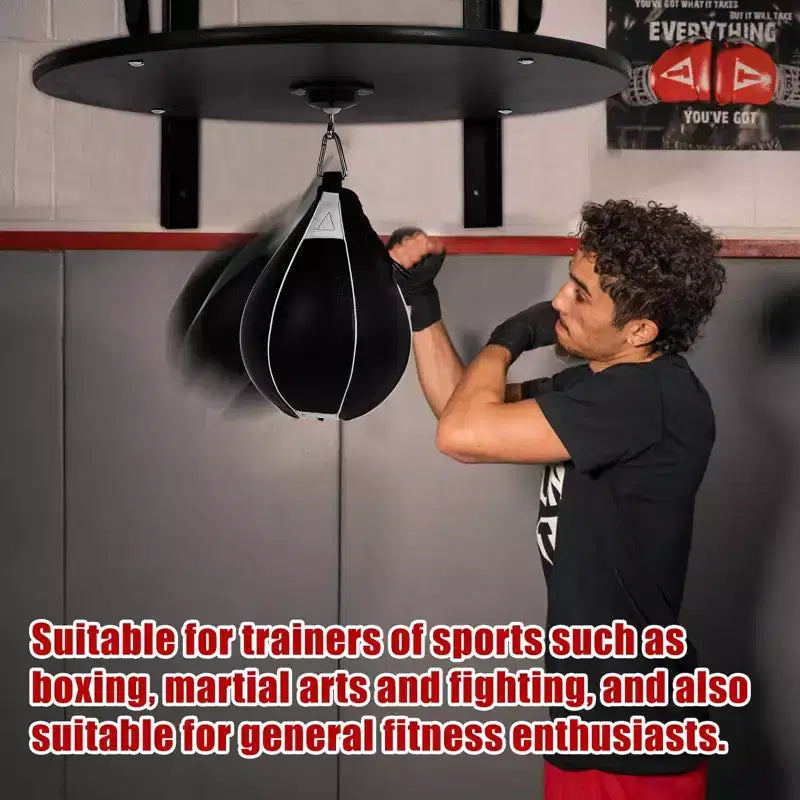 Plateforme de Speed Bag – Kit d'entraînement de boxe mural à hauteur réglable avec pivotement à 360°