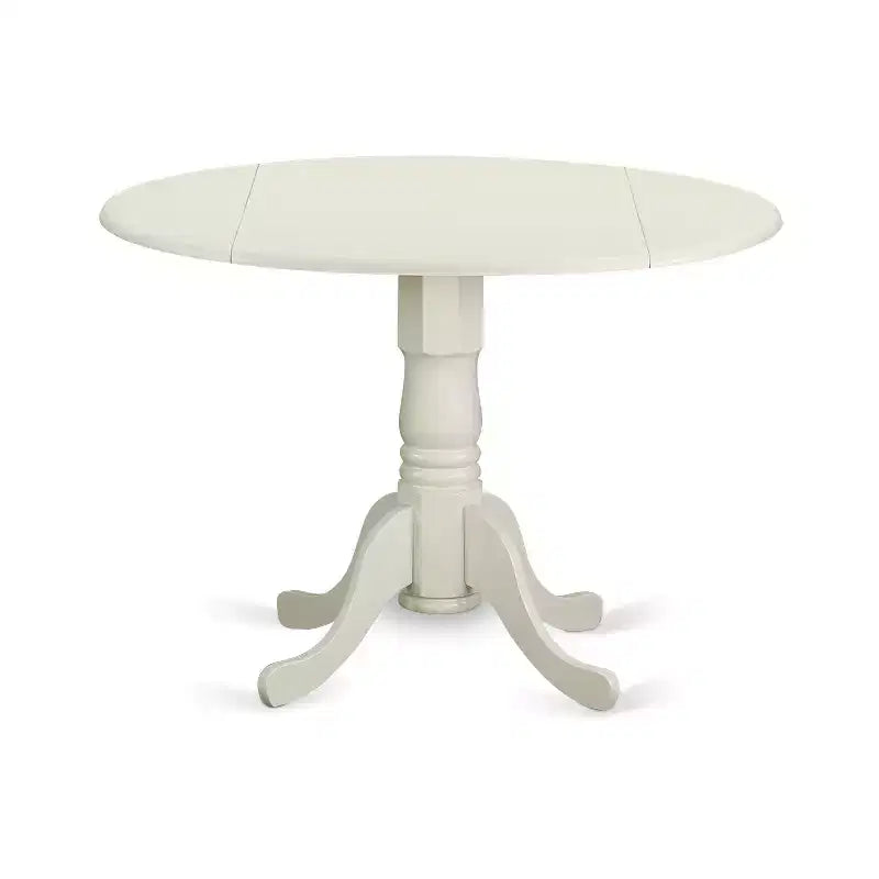 Table à manger en bois d'hévéa avec deux rabats de 23 cm – Table de cuisine extensible