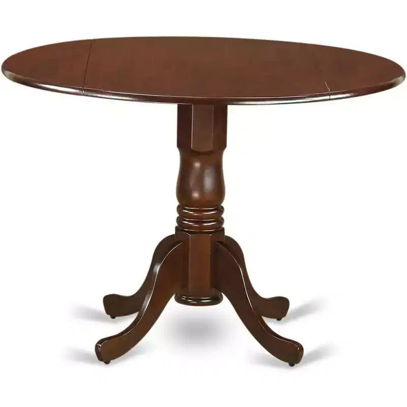 Table à manger en bois d'hévéa avec deux rabats de 23 cm – Table de cuisine extensible