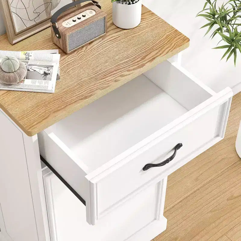 Tilt-Out Trash Cabinet – 20/40 Gallon Pet-Proof Garbage Can Holder for Kitchen & Living Room