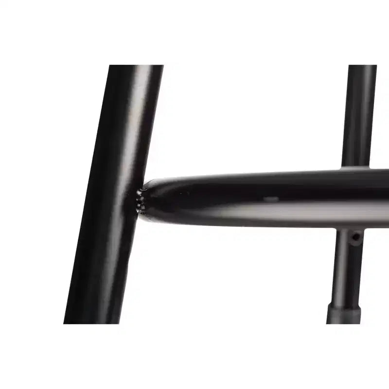 Lot de 2 tabourets de bar en acier rembourrés de vinyle robustes de 45,7 cm – Noir, aucun assemblage requis, capacité de 136 kg