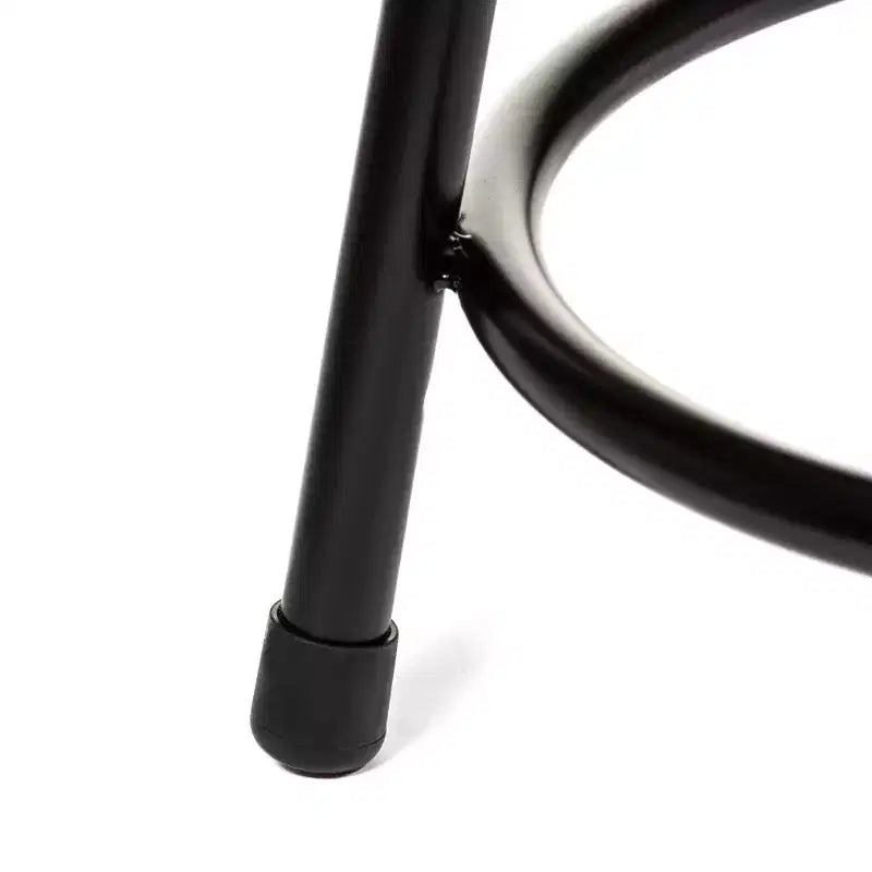 Lot de 2 tabourets de bar en acier rembourrés de vinyle robustes de 45,7 cm – Noir, aucun assemblage requis, capacité de 136 kg