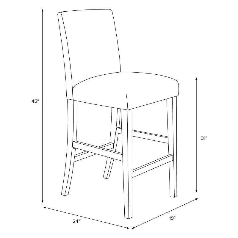 Tabouret de bar Hendrix à motifs – Assise tulipe profilée, Piètement en hévéa, Rembourrage en coton