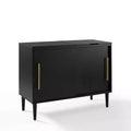 Everett Media Console Matte Black - Crosley