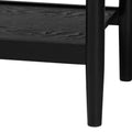Baxton Studio Shirin Fabric and Wood 3 Drawer Chest Beige/Black