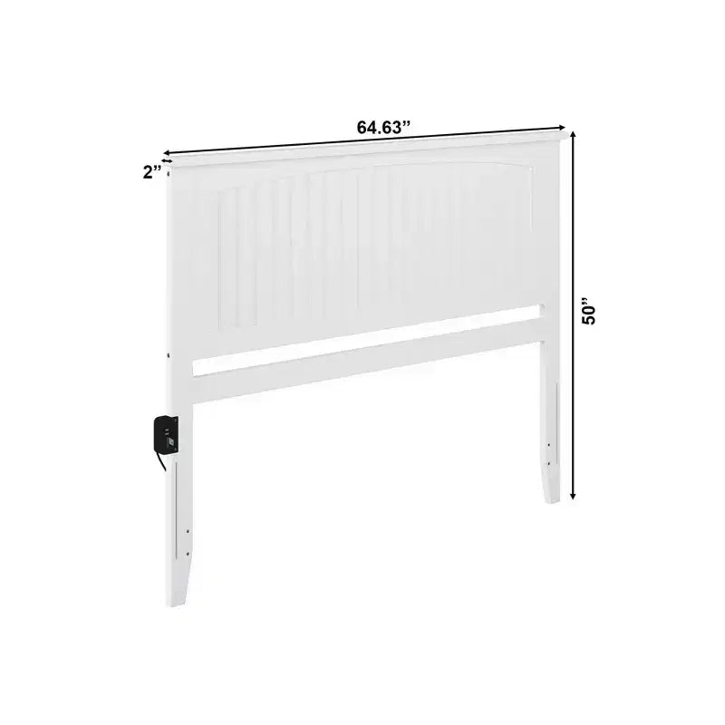 Queen Nantucket Upholstered Headboard – Classic Coastal Bedroom Style