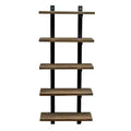 Pomona Metal and Solid Wood Bath Wall Shelf Natural - Alaterre Furniture
