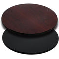 Plateau de table rond réversible en stratifié de 36 po – Double finition pour usage commercial et domestique