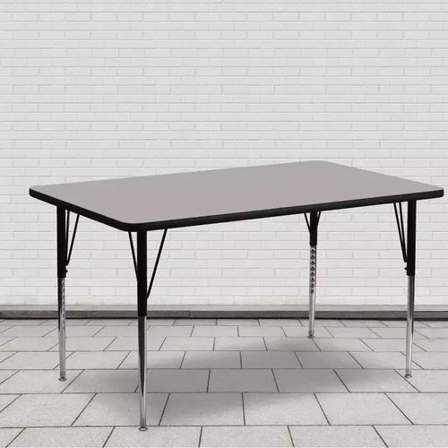 Table d'activités rectangulaire en stratifié HP 60''L x 24''W – Pieds réglables en hauteur