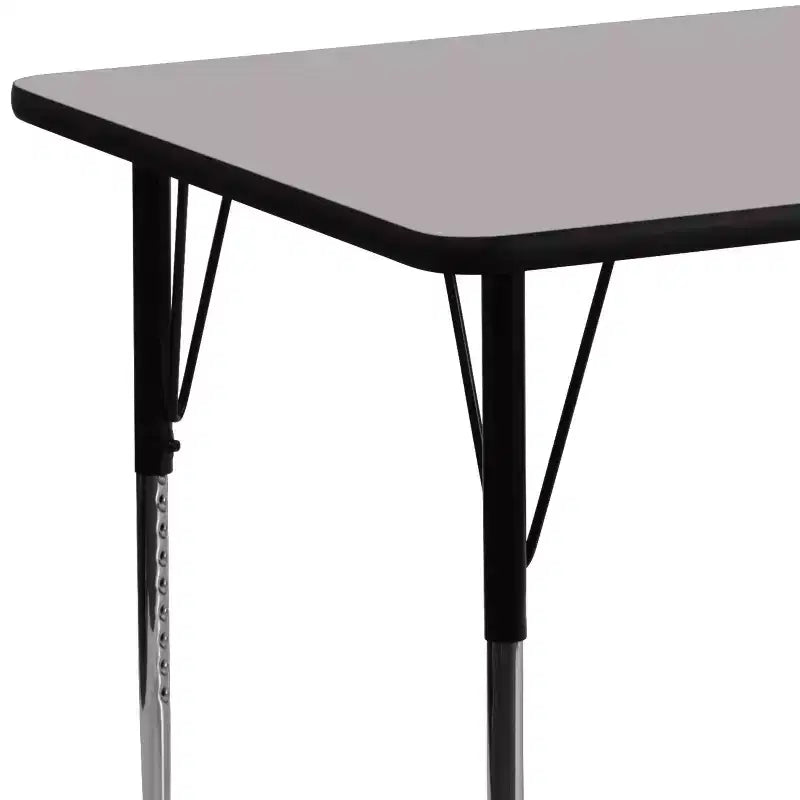 Table d'activités rectangulaire en stratifié HP 60''L x 24''W – Pieds réglables en hauteur