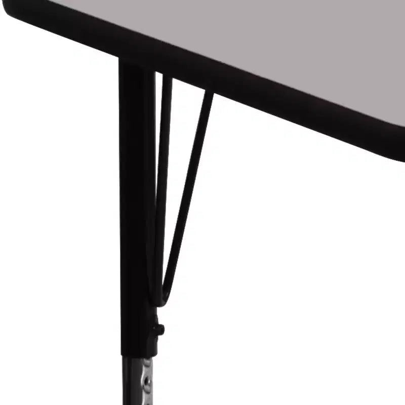 Table d'activités rectangulaire en stratifié HP 60''L x 24''W – Pieds réglables en hauteur