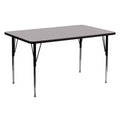 Flash Furniture 24''W x 60''L Rectangular HP Laminate Activity Table - Standard Height Adjustable Legs