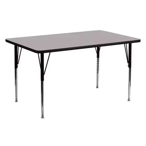 Flash Furniture 24''W x 60''L Rectangular HP Laminate Activity Table - Standard Height Adjustable Legs