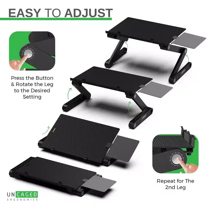 Support de clavier ergonomique réglable en hauteur et en inclinaison – Plateau de clavier sous le bureau