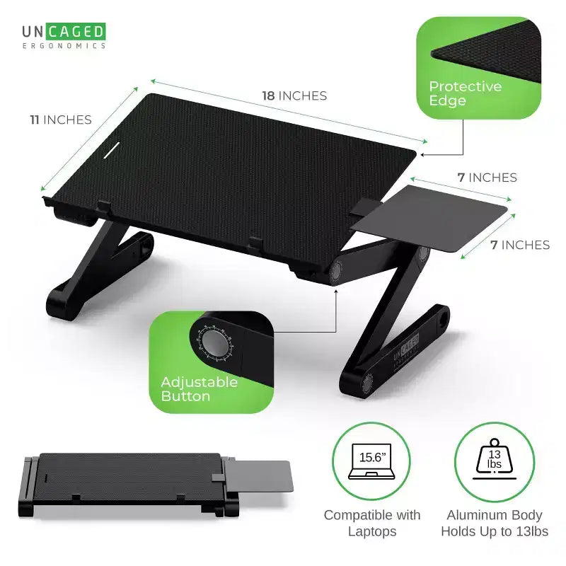Support de clavier ergonomique réglable en hauteur et en inclinaison – Plateau de clavier sous le bureau